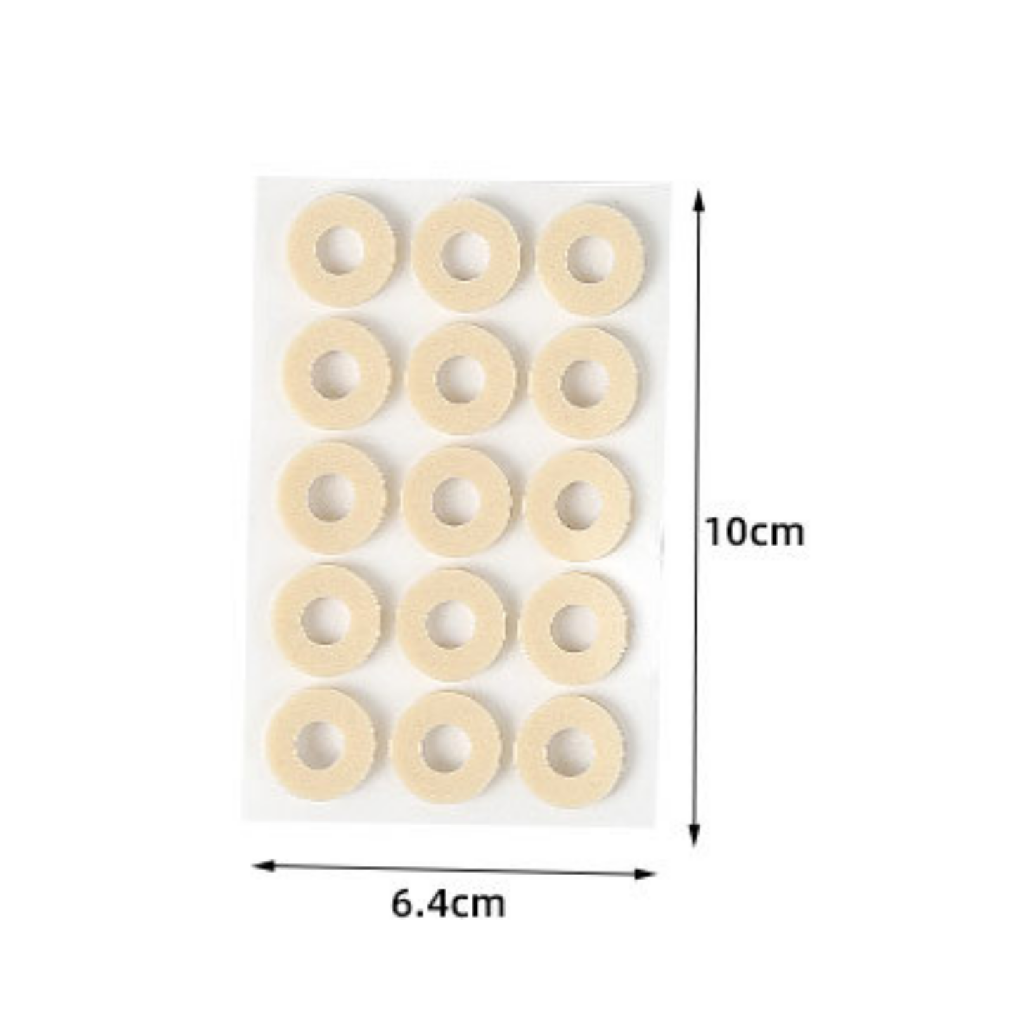 FootAid Compact Round Corn Cushion – Latex Foam Protection - FootAid