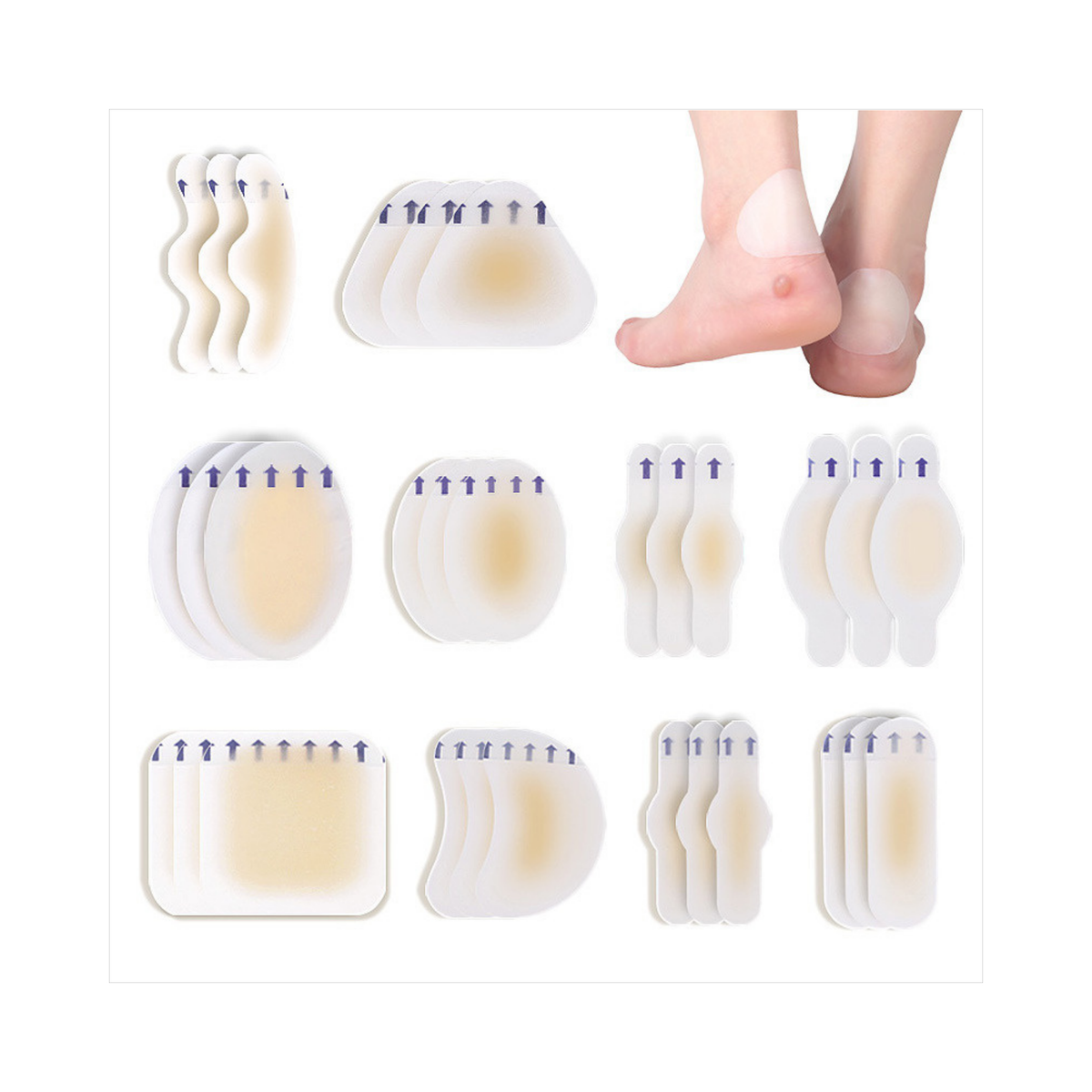 FootAid Hydrocolloid Blister Plasters - FootAid