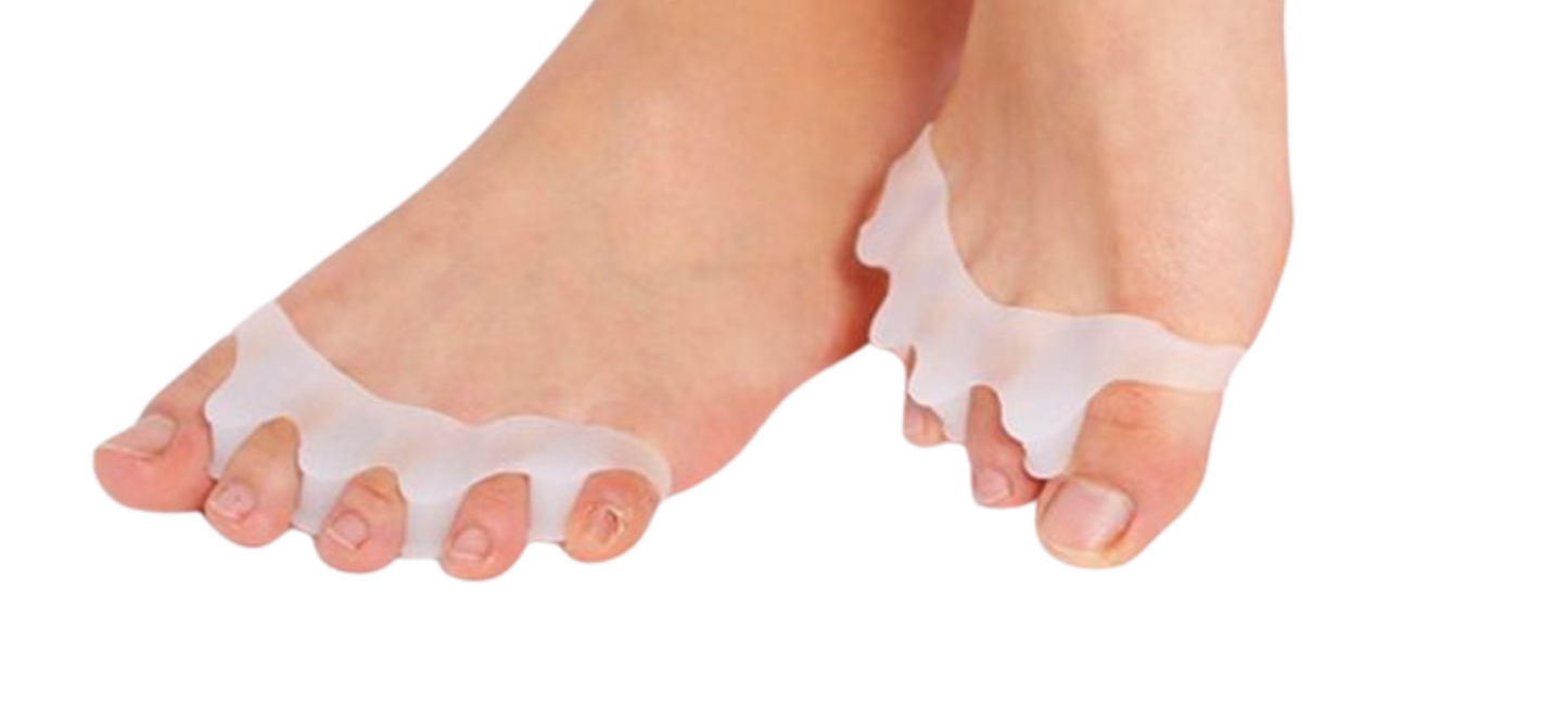 FootAid Toe Separators Silicone Toe Spacers and Toe Alignment - FootAid