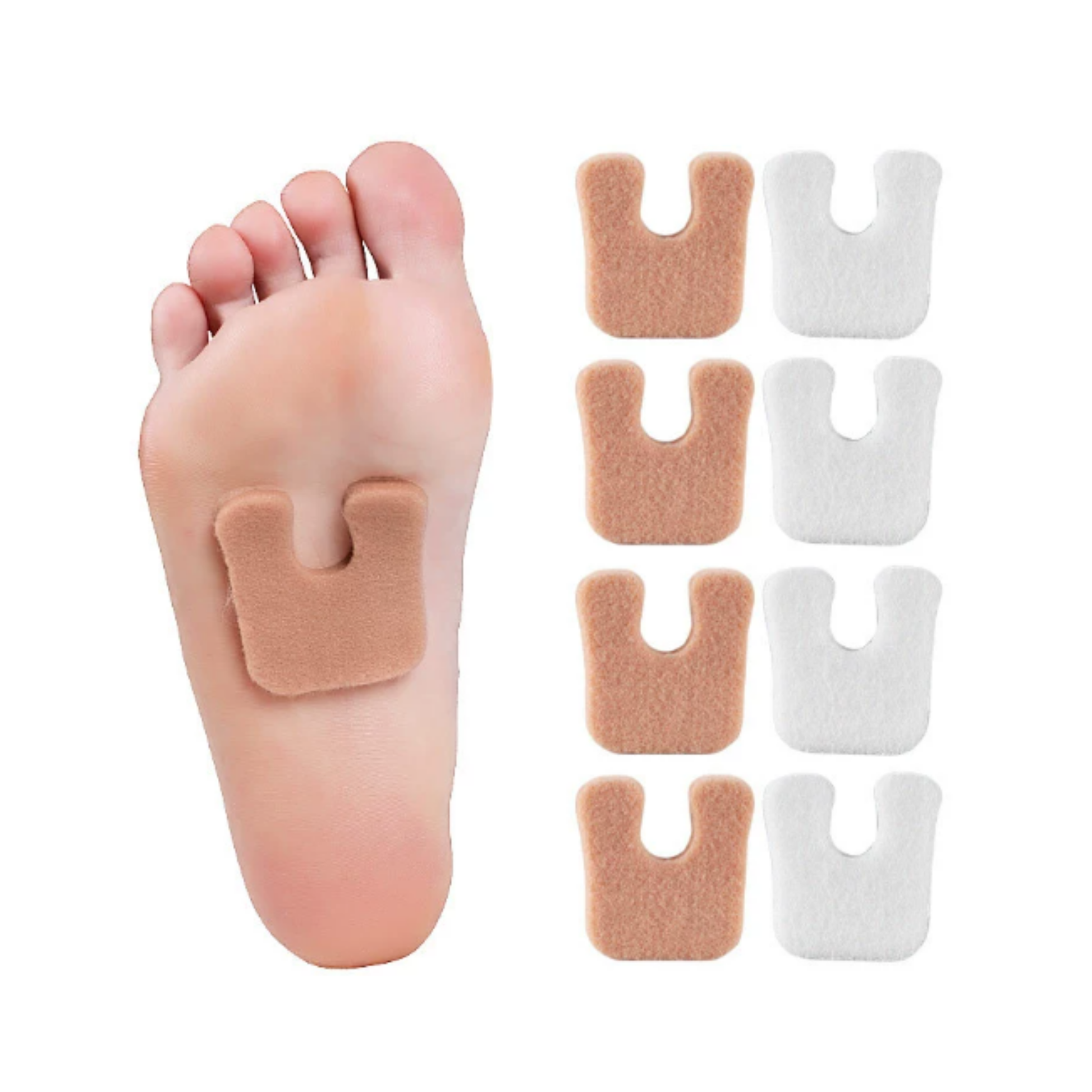 FootAid U-Shaped Pressure Pad - Felt - FootAid